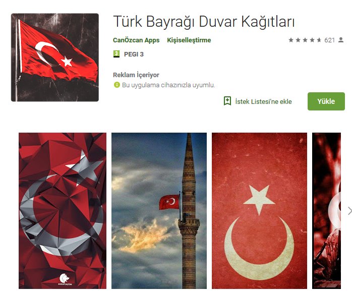 Türk Bayrağı duvar kağıdı indir (Android) 3