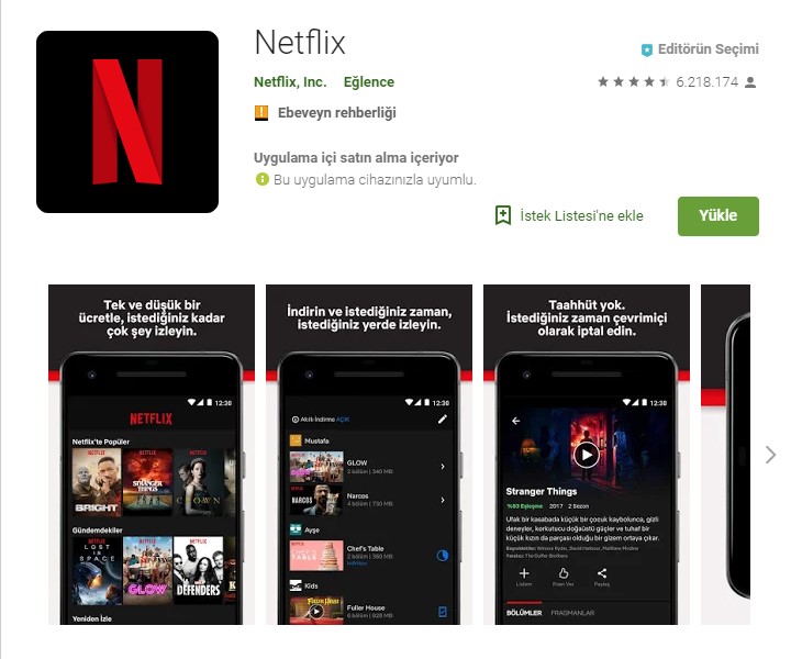 Netflix indir | Android ve iOS için Online Dizi & Film Uygulama 3