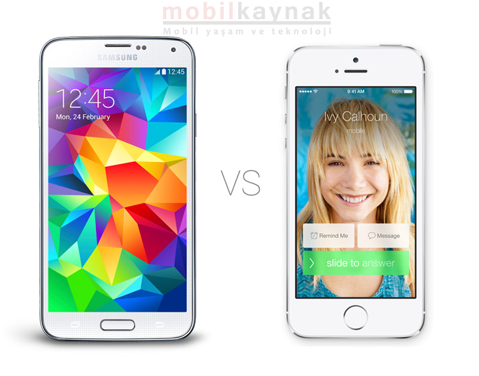 Galaxy-S5-vs-iPhone-5S karşılaştırma