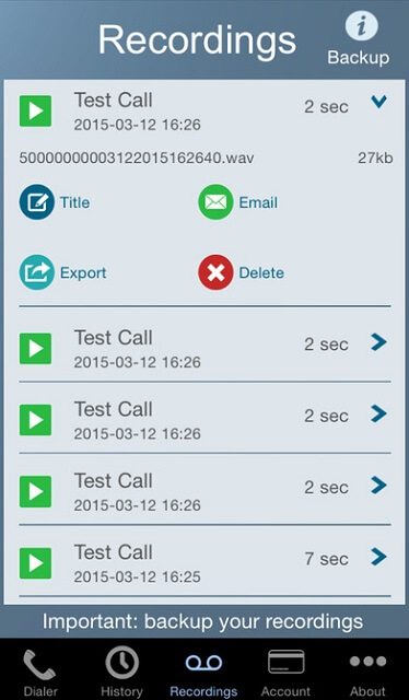Call Recorder - IntCall indir (iOS) 2